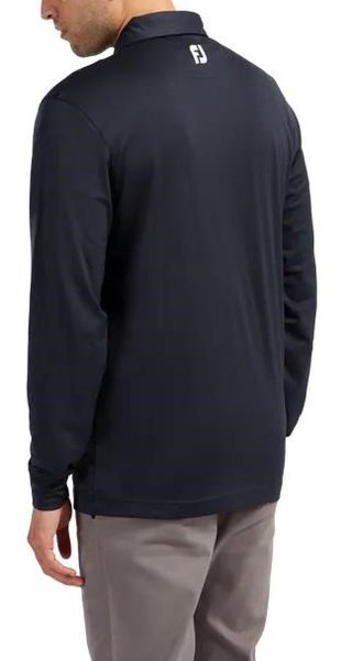 FootJoy Long Sleeve Thermocool Self Athletic Fit heren polo, navy