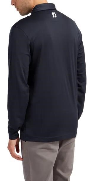 FootJoy Long Sleeve Thermocool Self Athletic Fit heren polo, navy