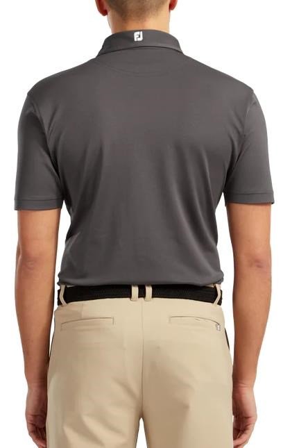 FootJoy Stretch Pique Solid heren polo, charcoal