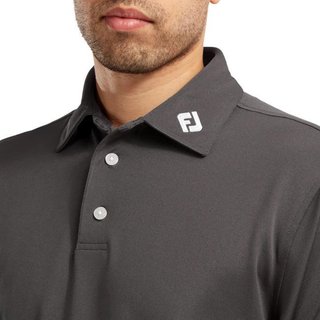 FootJoy Stretch Pique Solid heren polo, charcoal