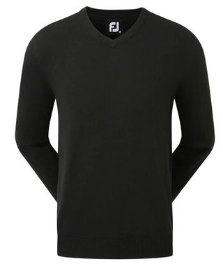 FootJoy Wool Blend V-Neck heren pullover, zwart