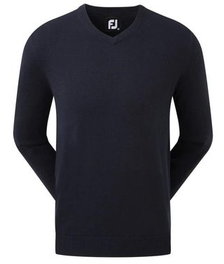 FootJoy Wool Blend V-Neck heren pullover, navy