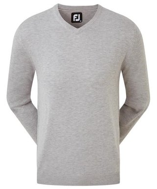 FootJoy Wool Blend V-Neck heren pullover, heather grey