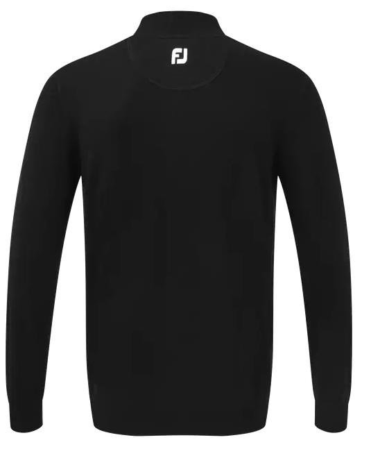 FootJoy Wool Blend 1/2 Zip heren pullover, zwart