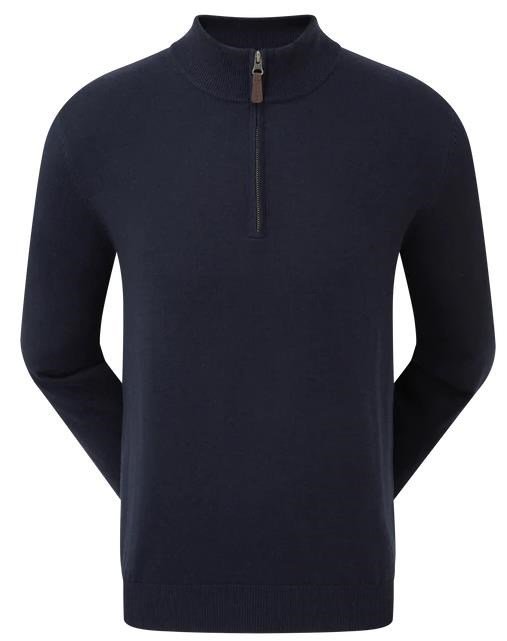 FootJoy Wool Blend 1/2 Zip heren pullover, navy