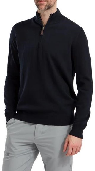 FootJoy Wool Blend 1/2 Zip heren pullover, navy