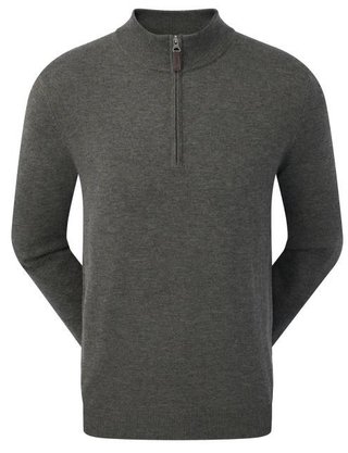 FootJoy Wool Blend 1/2 Zip heren pullover, grijs