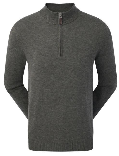FootJoy Wool Blend 1/2 Zip heren pullover, grijs