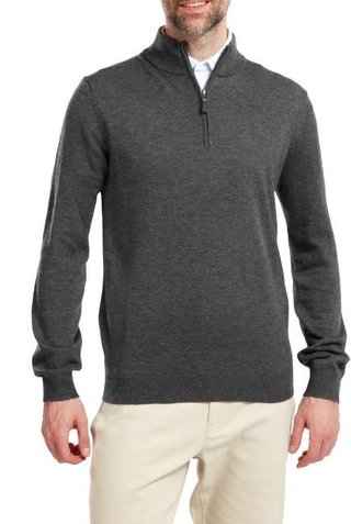 FootJoy Wool Blend 1/2 Zip heren pullover, grijs