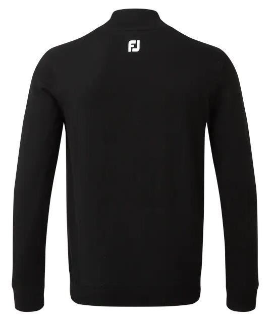 FootJoy Wool Blend 1/2 Zip Lined heren pullover, zwart