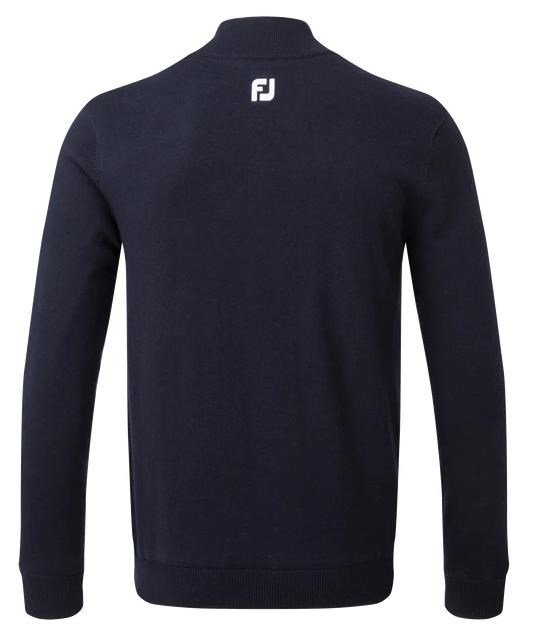 FootJoy Wool Blend 1/2 Zip Lined heren pullover, navy