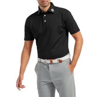 FootJoy Stretch Pique Solid heren polo, zwart