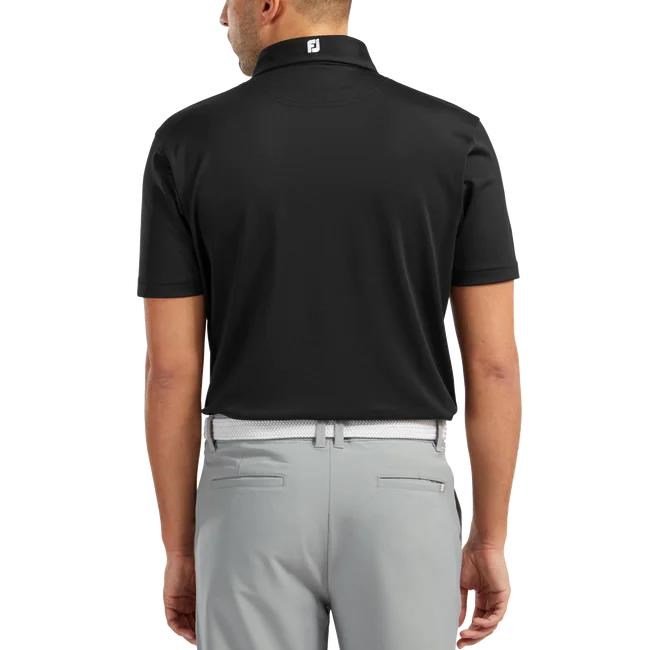 FootJoy Stretch Pique Solid heren polo, zwart