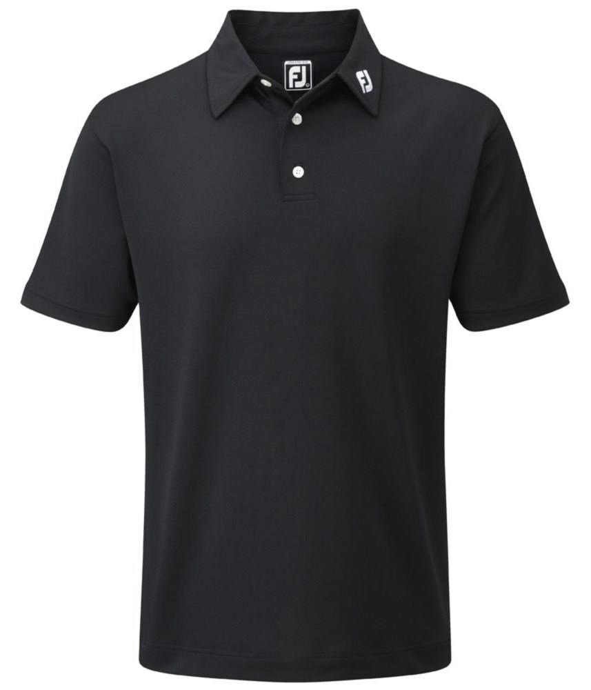 FootJoy Stretch Pique Solid heren polo, zwart