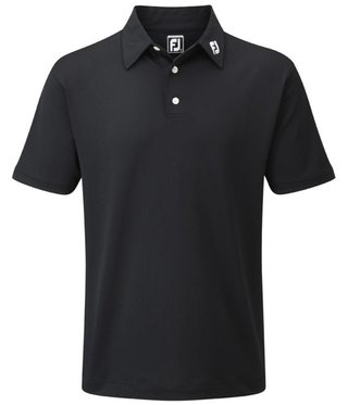 FootJoy Stretch Pique Solid heren polo, zwart