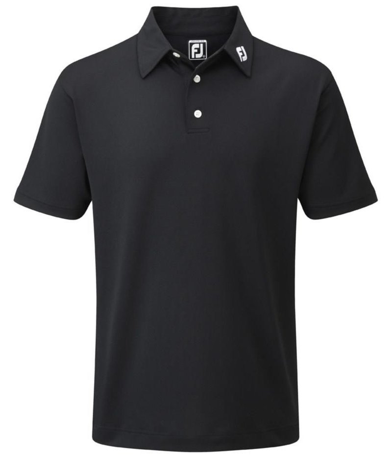 FootJoy Stretch Pique Solid heren polo, zwart