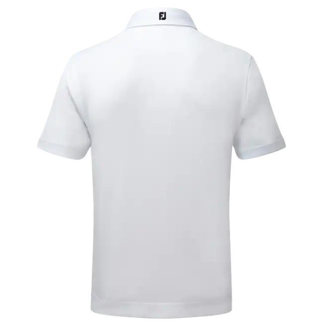 FootJoy Stretch Pique Solid heren polo, wit