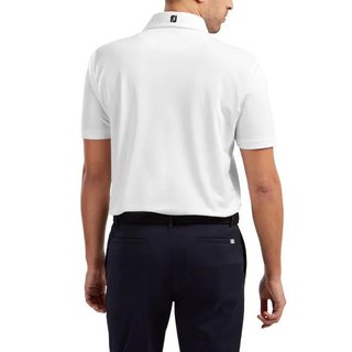 FootJoy Stretch Pique Solid heren polo, wit
