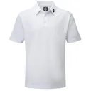 FootJoy Stretch Pique Solid heren polo, wit