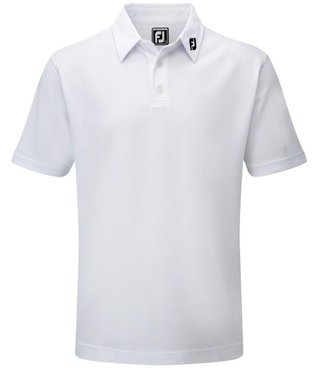 FootJoy Stretch Pique Solid heren polo, wit