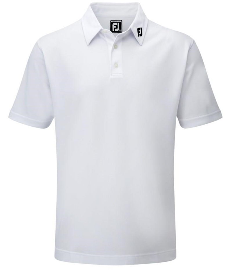FootJoy Stretch Pique Solid heren polo, wit