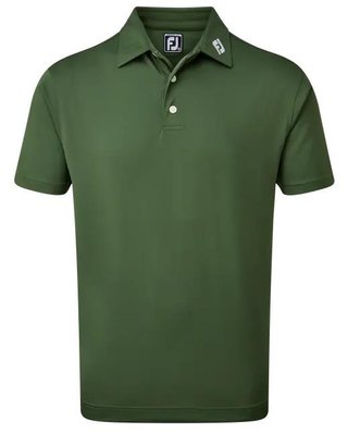 FootJoy Stretch Pique Solid heren polo, olijfgroen
