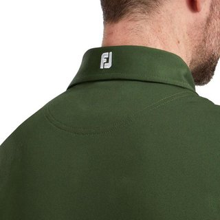 FootJoy Stretch Pique Solid heren polo, olijfgroen