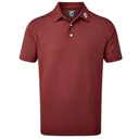 FootJoy Stretch Pique Solid heren polo, bordeauxrood