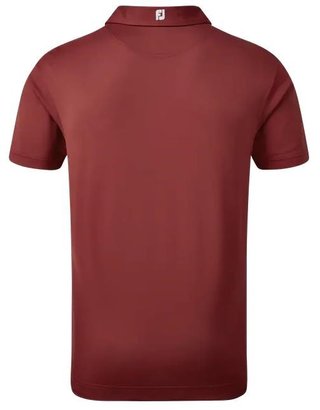 FootJoy Stretch Pique Solid heren polo, bordeauxrood