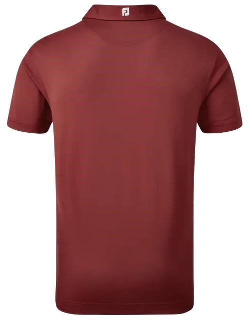 FootJoy Stretch Pique Solid heren polo, bordeauxrood