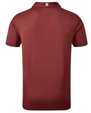 FootJoy Stretch Pique Solid heren polo, bordeauxrood