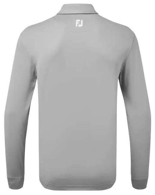 FootJoy Long Sleeve Thermocool Self Athletic Fit heren polo, grijs