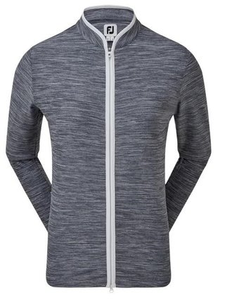 FootJoy Full Zip Space Dye Fleece dames sweatshirt, navy/wit
