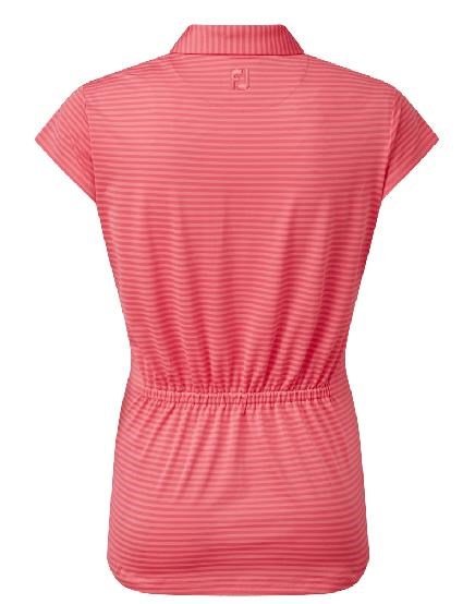 FootJoy Tonal Stripe Lisle dames polo, coral