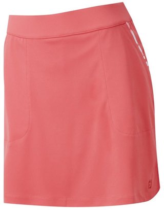 FootJoy Interlock Watercolour Trim dames golfrok, bright coral