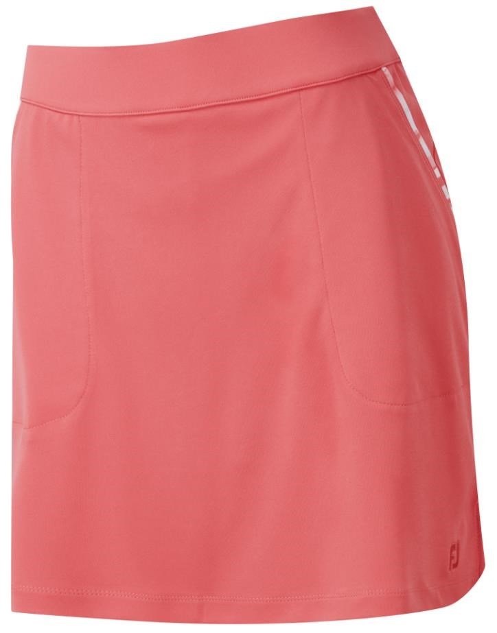 FootJoy Interlock Watercolour Trim dames golfrok, bright coral