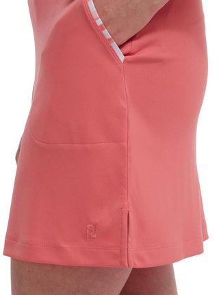FootJoy Interlock Watercolour Trim dames golfrok, bright coral