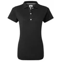 FootJoy Stretch Pique Solid dames polo, zwart
