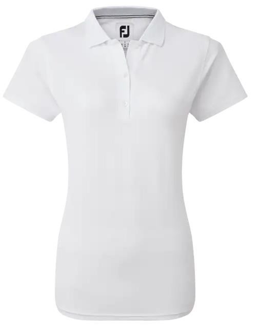 FootJoy Stretch Pique Solid dames polo, wit