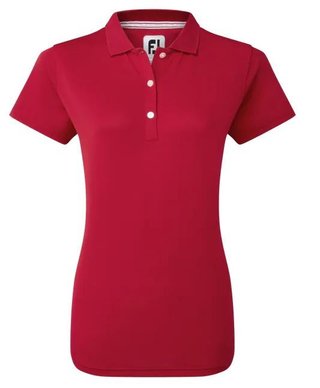 FootJoy Stretch Pique Solid dames polo, rood