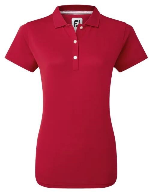FootJoy Stretch Pique Solid dames polo, rood
