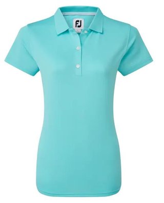 FootJoy Stretch Pique Solid dames polo, aqua