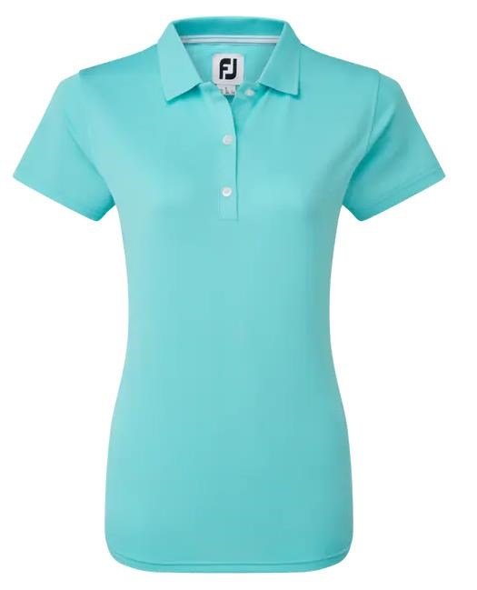 FootJoy Stretch Pique Solid dames polo, aqua