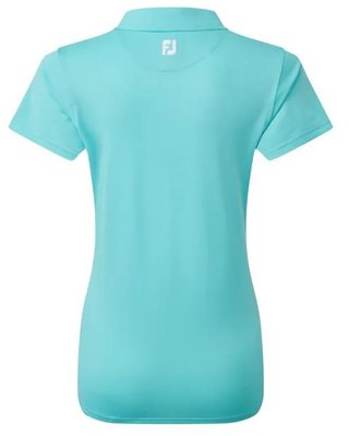 FootJoy Stretch Pique Solid dames polo, aqua