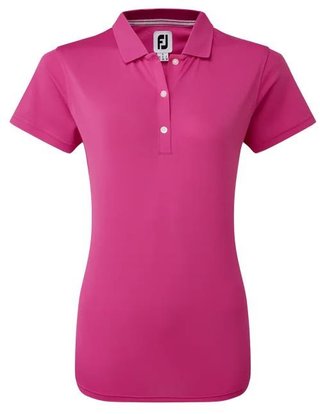 FootJoy Stretch Pique Solid dames polo, heather pink