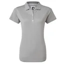 FootJoy Stretch Pique Solid dames polo, heather gray