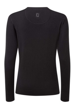 FootJoy Wool Blend V-Neck dames pullover, zwart