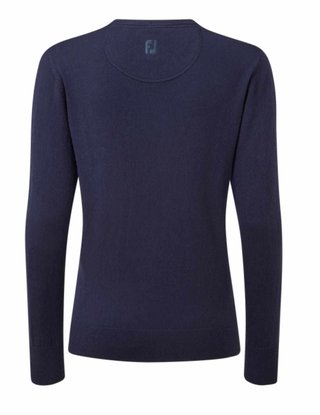 FootJoy Wool Blend V-Neck dames pullover, navy