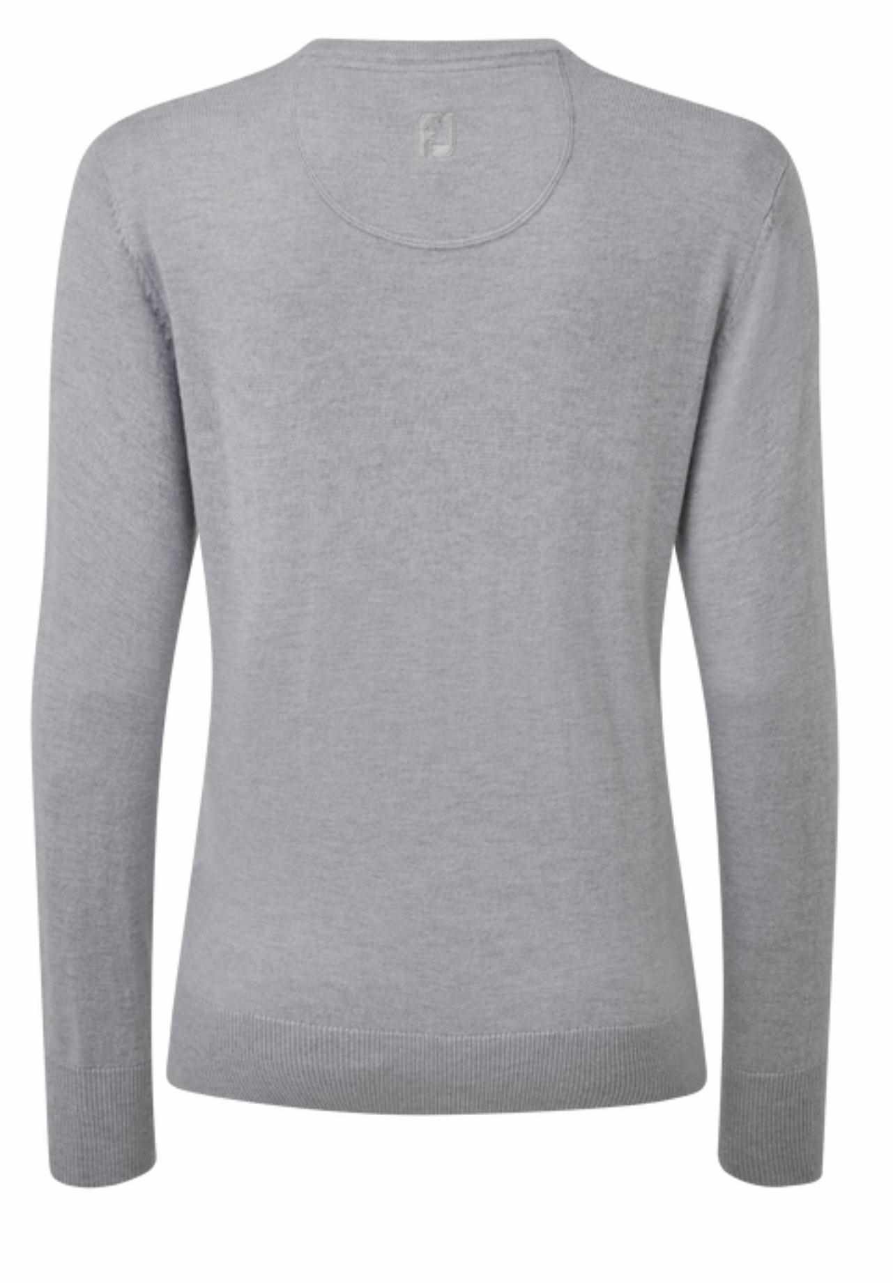 FootJoy Wool Blend V-Neck dames pullover, grijs