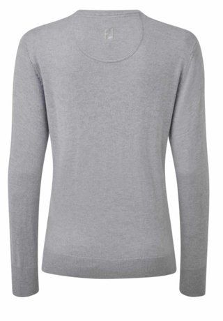 FootJoy Wool Blend V-Neck dames pullover, grijs